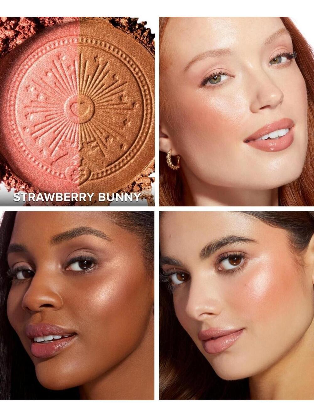 Too Faced Sun Bunny Blushing Bronzer, 0.28 Oz. - Strawberry Bunny - Picture 2 of 4